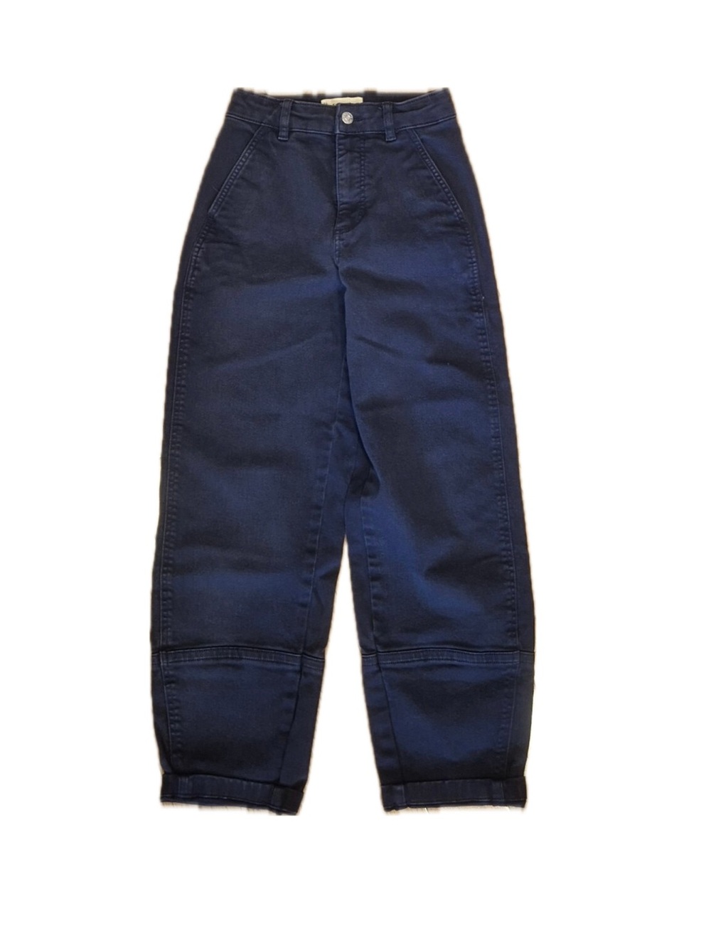Everlane Navy Ankle-Length Wide-Leg Pants